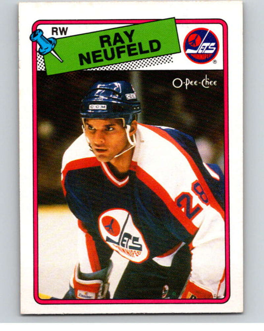 1988-89 O-Pee-Chee #239 Ray Neufeld  Winnipeg Jets  V53948 Image 1