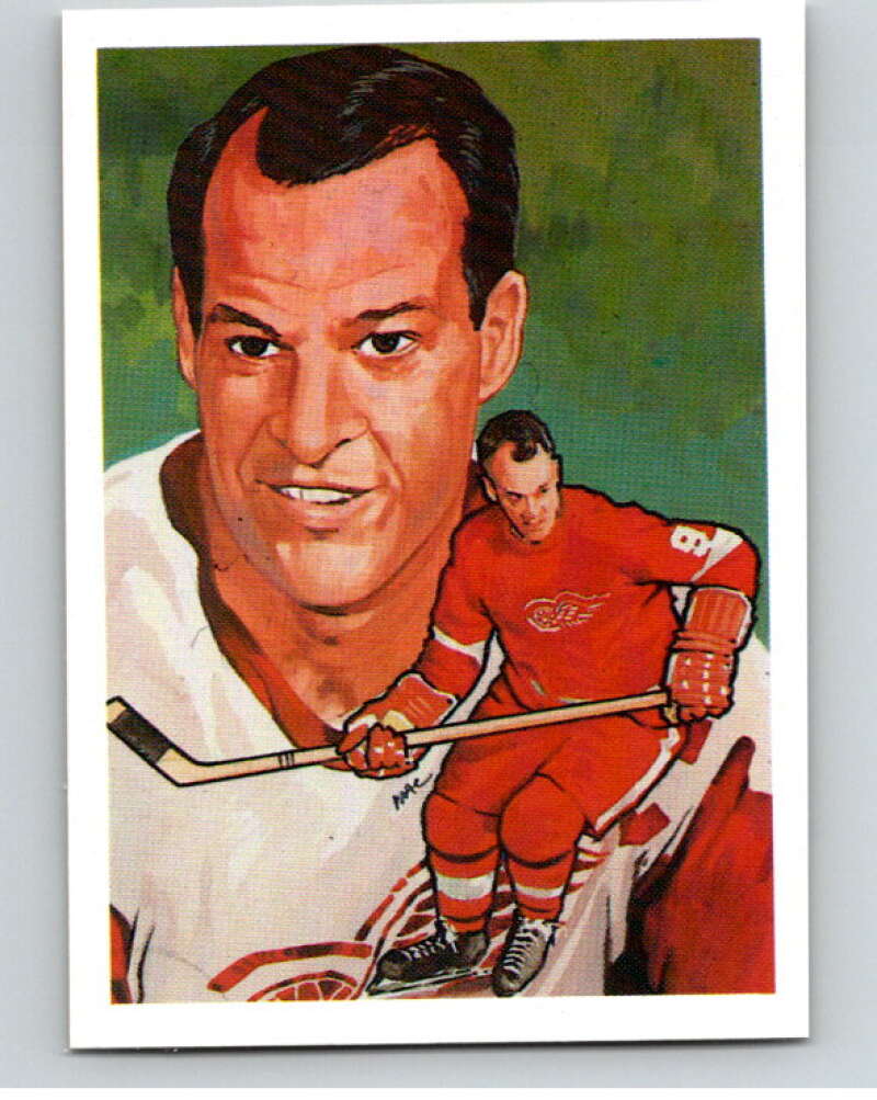 1987 Cartophilium Hockey Hall of Fame #16 Gordie Howe  V53978 Image 1