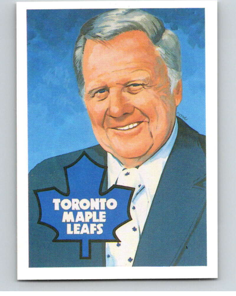 1987 Cartophilium Hockey Hall of Fame #63 Harold Ballard  V54025 Image 1