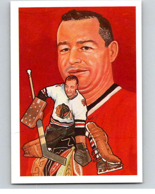 1987 Cartophilium Hockey Hall of Fame #114 Glenn Hall  V54076 Image 1