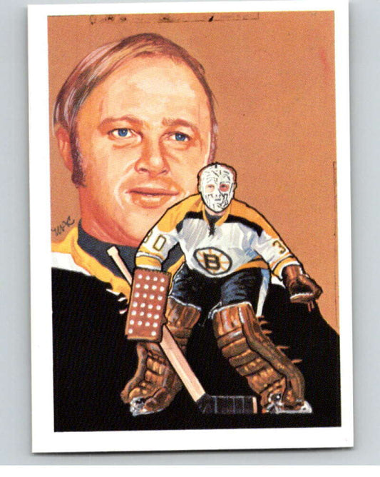 1987 Cartophilium Hockey Hall of Fame #250 Gerry Cheevers  V54211 Image 1
