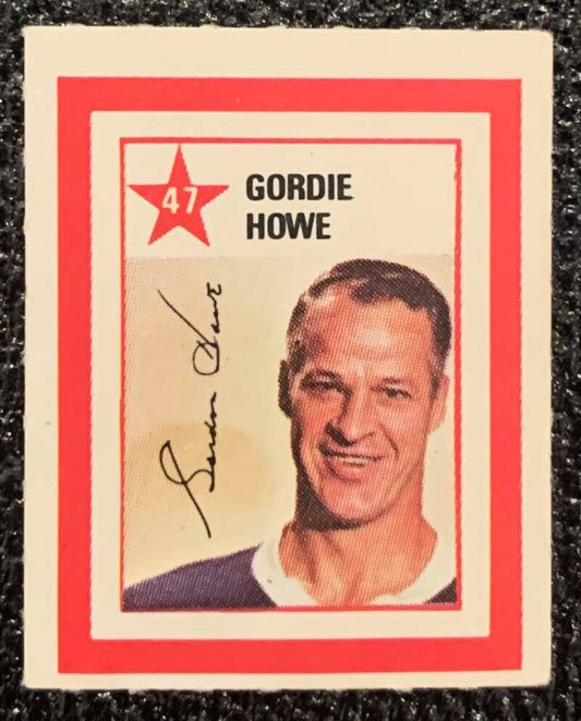 1970-71 Colgate Stamps #47 Gordie Howe  Detroit Red Wings  V54223 Image 1