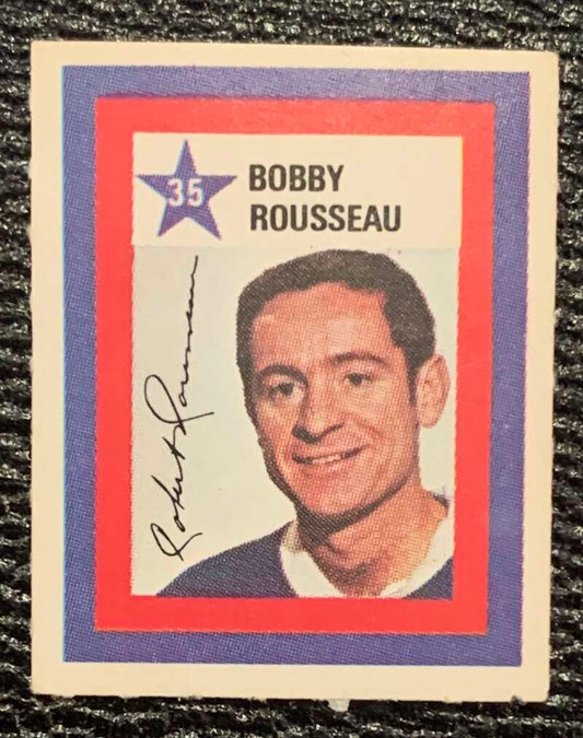 1970-71 Colgate Stamps #35 Bobby Rousseau  Montreal Canadiens  V54227 Image 1