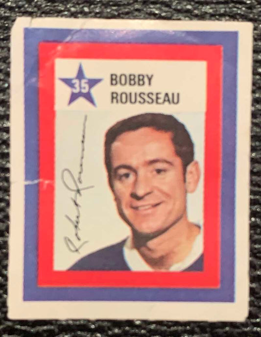 1970-71 Colgate Stamps #35 Bobby Rousseau  Montreal Canadiens  V54230 Image 1