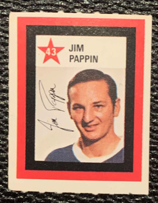 1970-71 Colgate Stamps #43 Jim Pappin  Chicago Blackhawks  V54233 Image 1