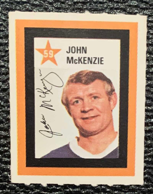 1970-71 Colgate Stamps #59 John McKenzie  Philadelphia Flyers  V54234 Image 1