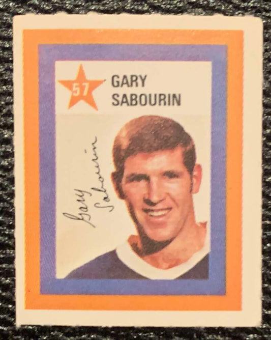 1970-71 Colgate Stamps #57 Gary Sabourin  St. Louis Blues  V54244 Image 1