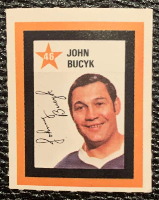 1970-71 Colgate Stamps #46 Johnny Bucyk  Boston Bruins  V54247 Image 1