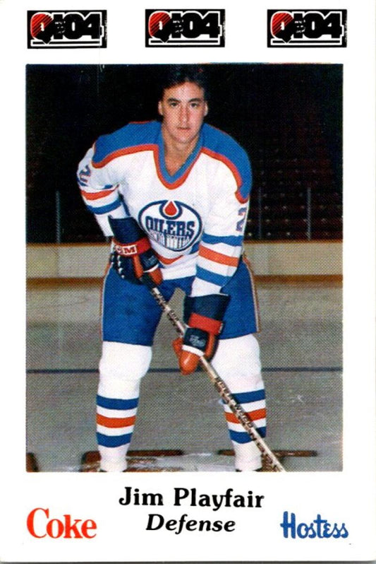 1984-85 Nova Scotia Oilers #17 Jim Playfair (Police law & Youth) V54258 Image 1