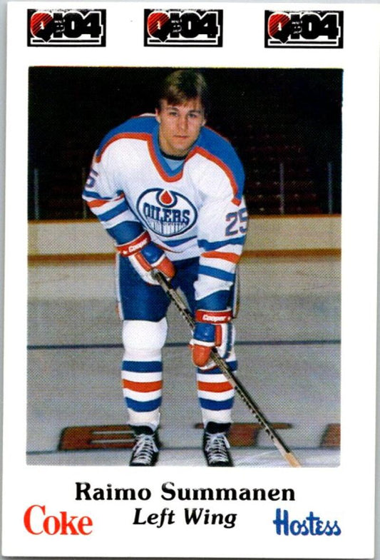 1984-85 Nova Scotia Oilers #16 Raimo Summanen (Police law & Youth) V54260 Image 1