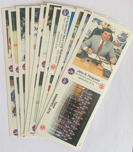 1988-89 Winnipeg  Jets The Kinsmen Police Hockey Complete Team Set of 24 Image 1