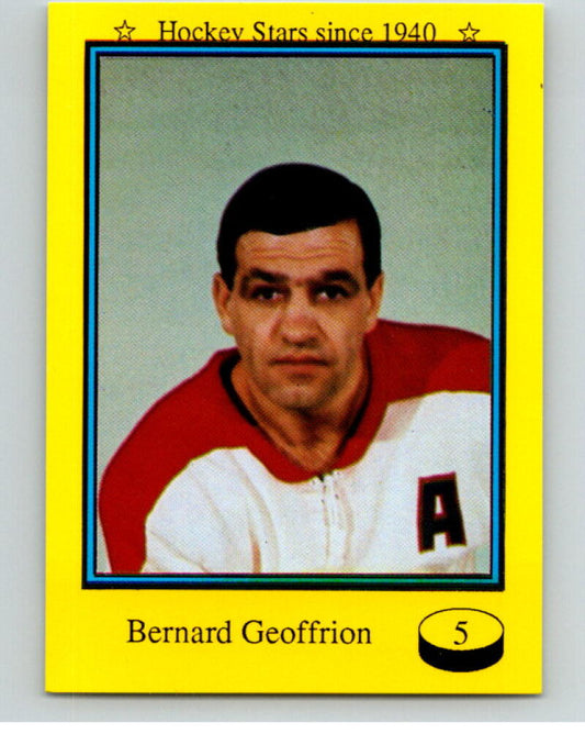 1992 Sport-Flash #6 Bernard Geoffrion  Hockey Card V54267 Image 1