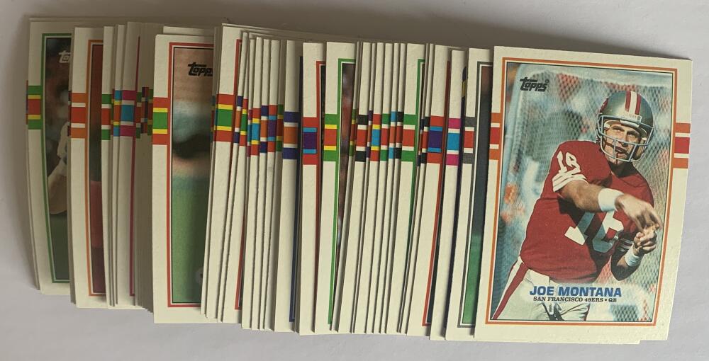 1989 Topps Football Card Lot of 62 - All Different NM-Mint - V54278 Image 1