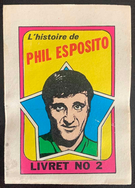 1971-72 O-Pee-Chee Booklets French #2 Phil Esposito    V54300 Image 1