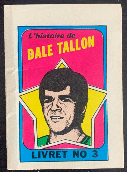 1971-72 O-Pee-Chee Booklets French #3 Dale Tallon    V54301 Image 1