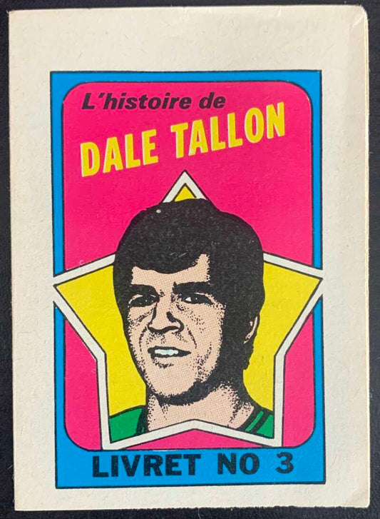 1971-72 O-Pee-Chee Booklets French #3 Dale Tallon    V54302 Image 1