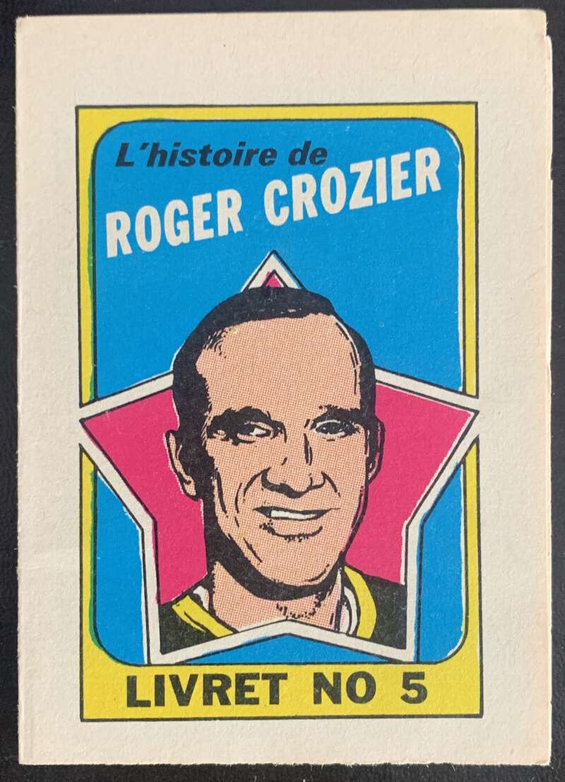 1971-72 O-Pee-Chee Booklets French #5 Roger Crozier    V54306 Image 1