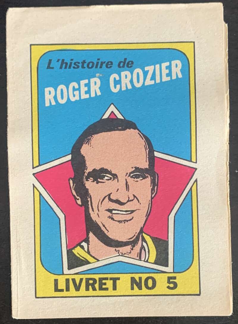 1971-72 O-Pee-Chee Booklets French #5 Roger Crozier    V54307 Image 1