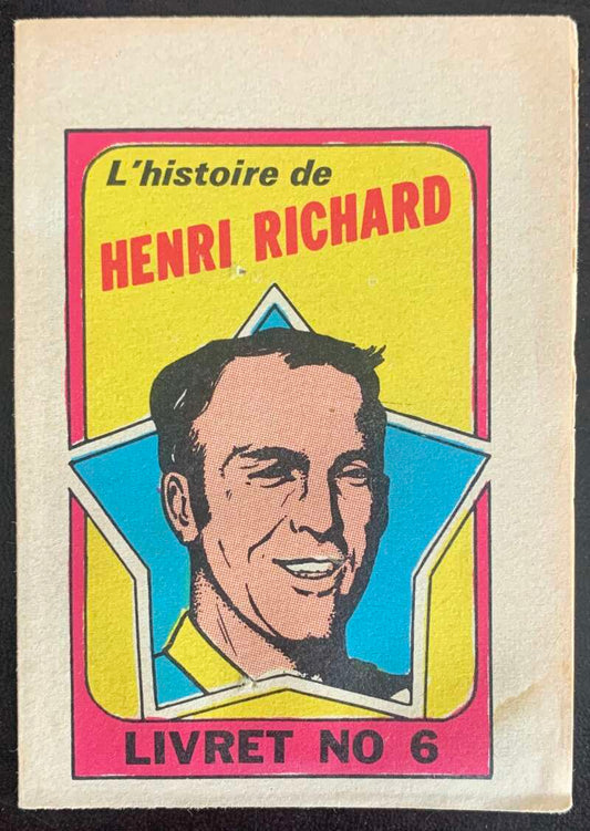 1971-72 O-Pee-Chee Booklets French #6 Henri Richard    V54309 Image 1