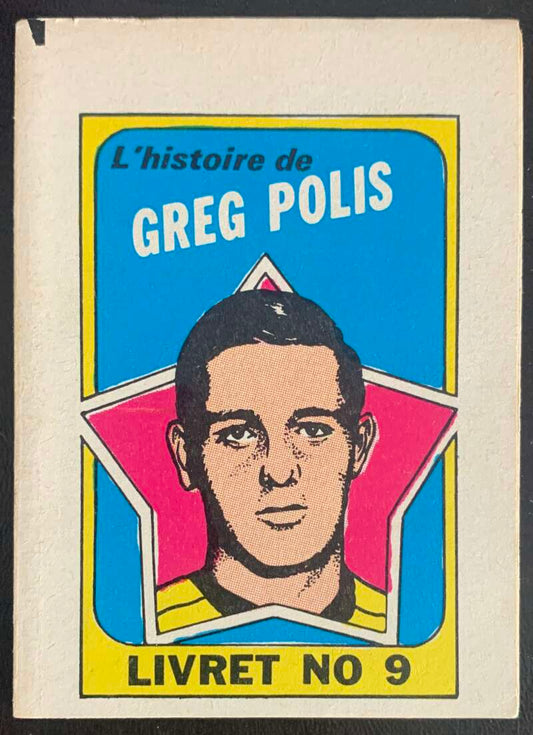 1971-72 O-Pee-Chee Booklets French #9 Greg Polis    V54315 Image 1