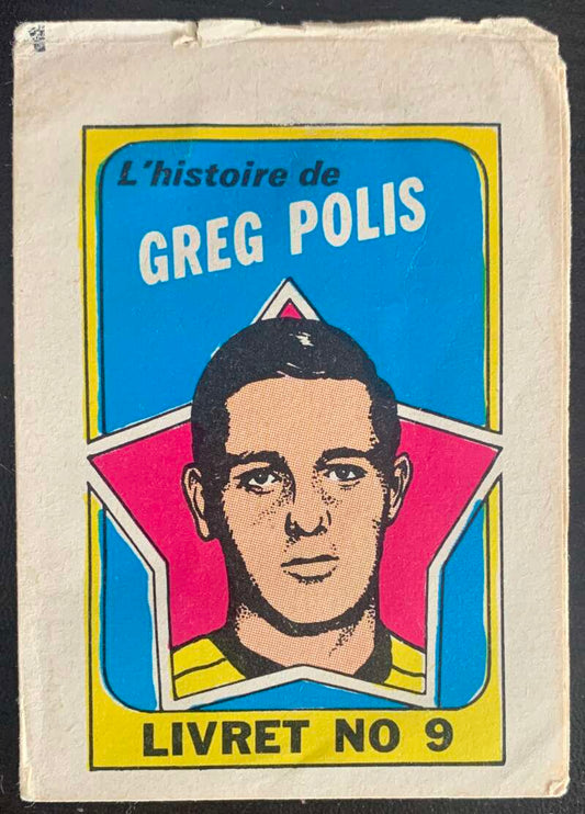 1971-72 O-Pee-Chee Booklets French #9 Greg Polis    V54316 Image 1