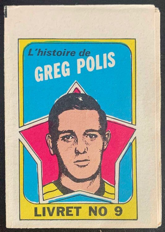 1971-72 O-Pee-Chee Booklets French #9 Greg Polis    V54317 Image 1