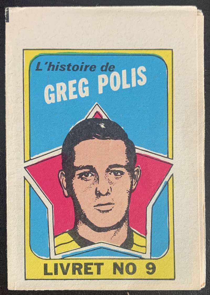 1971-72 O-Pee-Chee Booklets French #9 Greg Polis    V54317 Image 1