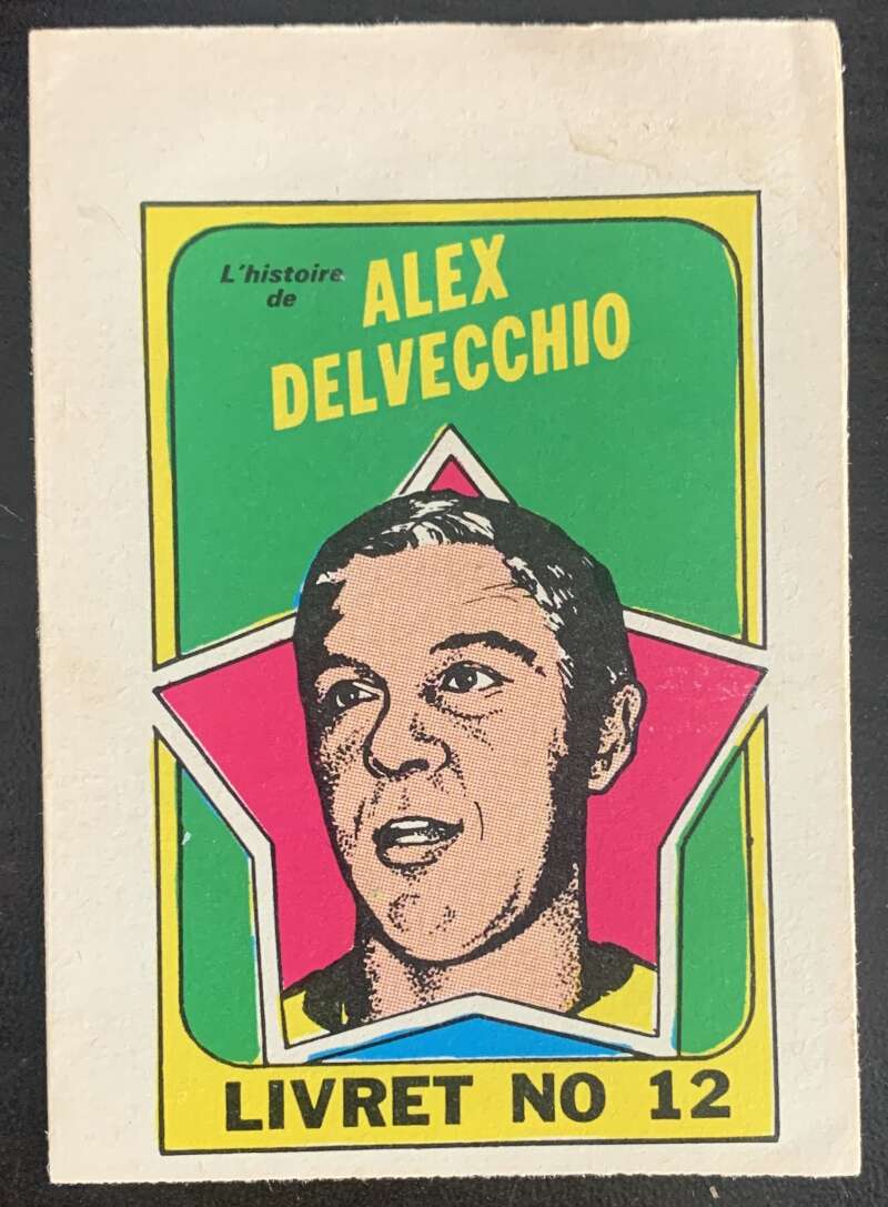 1971-72 O-Pee-Chee Booklets French #12 Alex Delvecchio    V54320 Image 1