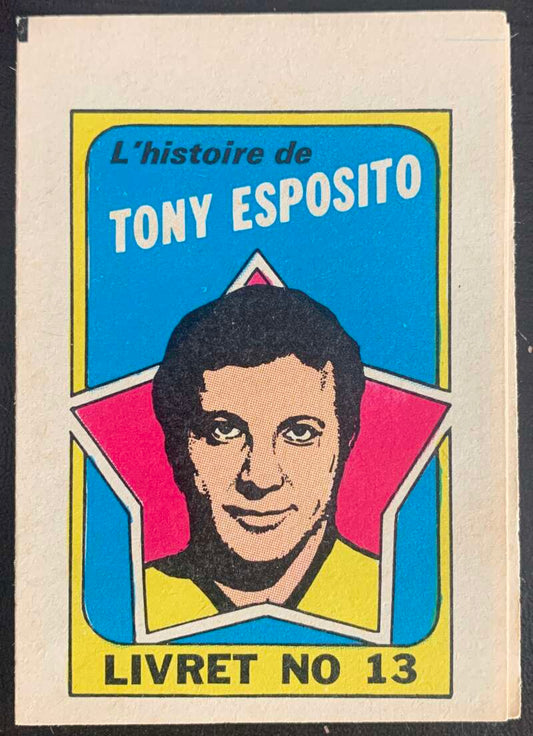 1971-72 O-Pee-Chee Booklets French #13 Tony Esposito    V54323 Image 1