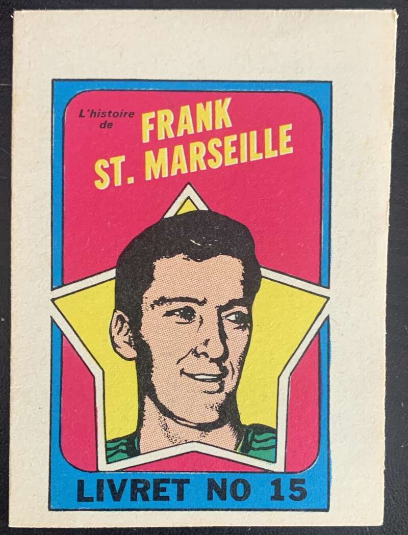 1971-72 O-Pee-Chee Booklets French #15 Frank St. Marseille    V54327 Image 1