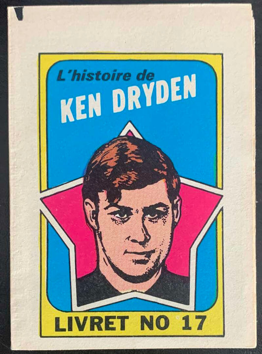 1971-72 O-Pee-Chee Booklets French #17 Ken Dryden    V54332 Image 1