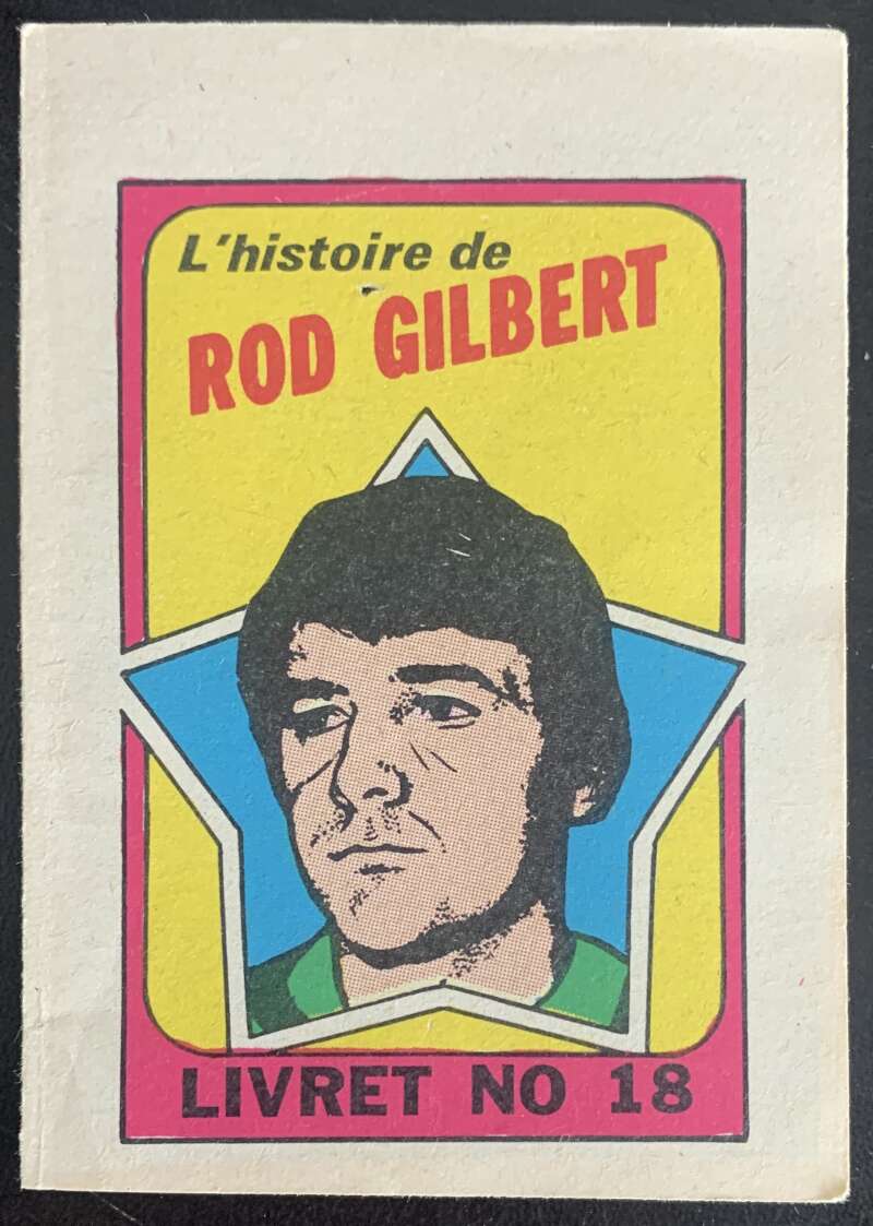 1971-72 O-Pee-Chee Booklets French #18 Rod Gilbert    V54333 Image 1