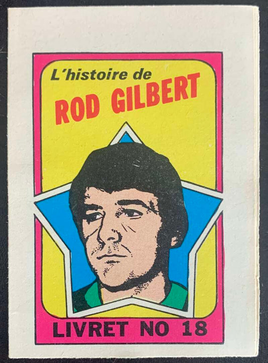 1971-72 O-Pee-Chee Booklets French #18 Rod Gilbert    V54335 Image 1