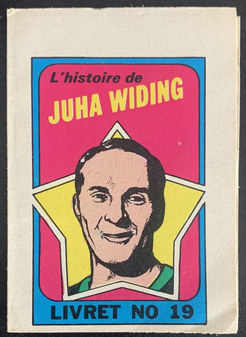 1971-72 O-Pee-Chee Booklets French #19 Juha Widing    V54337 Image 1