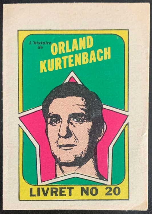 1971-72 O-Pee-Chee Booklets French #20 Orland Kurtenbach    V54339 Image 1