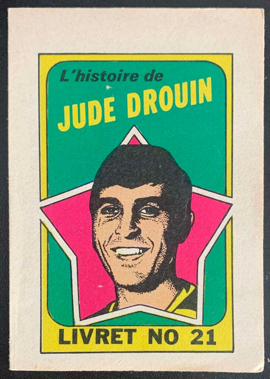 1971-72 O-Pee-Chee Booklets French #21 Jude Drouin    V54340 Image 1