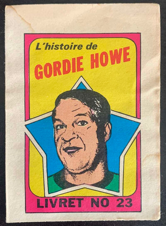 1971-72 O-Pee-Chee Booklets French #23 Gordie Howe    V54344 Image 1