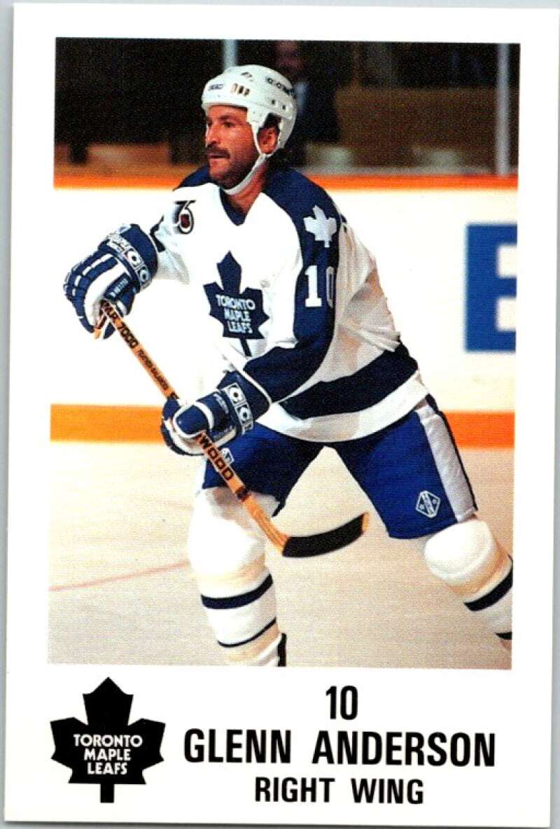 1990 Toronto Maple Leafs York Police Promo #10 Glenn Anderson  V54349 Image 1