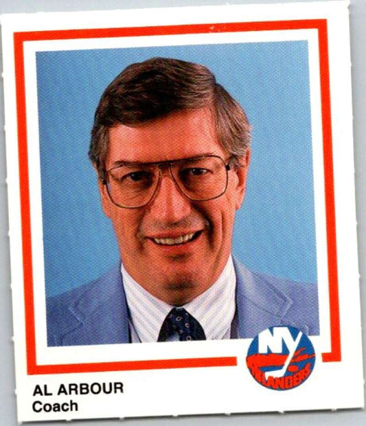 1990-91 New York Islanders Marine Midland Bank Al Arbour  V54399 Image 1