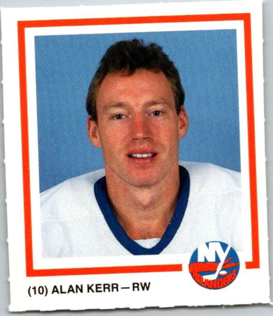 1990-91 New York Islanders Marine Midland Bank #10 Alan Kerr  V54403 Image 1