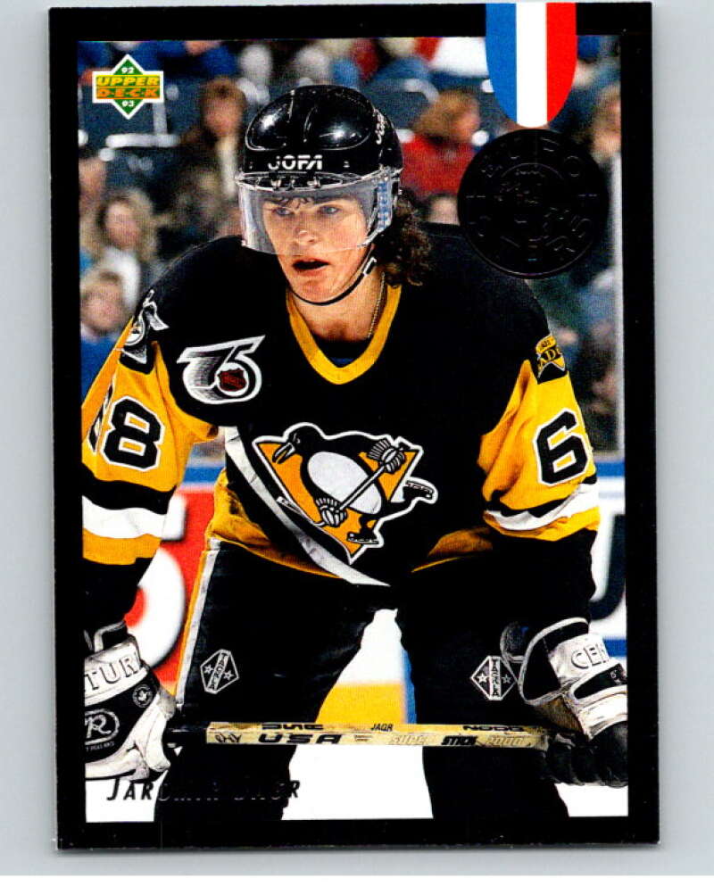 1992-93 Upper Deck Euro-Stars #E14 Jaromir Jagr  Pittsburgh Penguins  V54428 Image 1