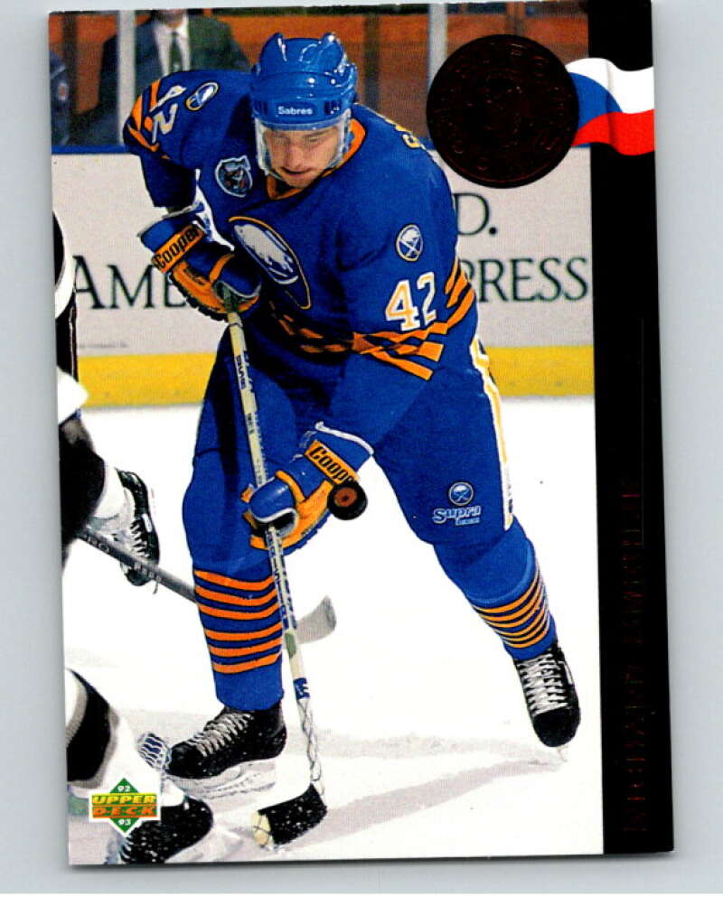 1992-93 Upper Deck Euro-Rookies #ER1 Richard Smehlik  Buffalo Sabres  V54433 Image 1