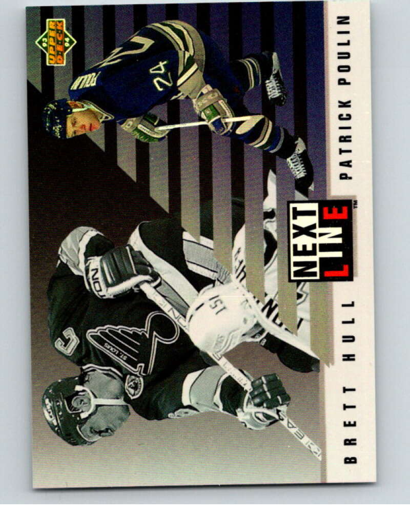 1993-94 Upper Deck Next In Line #NL2 Brett Hull/Patrick Poulin  V54512 Image 1