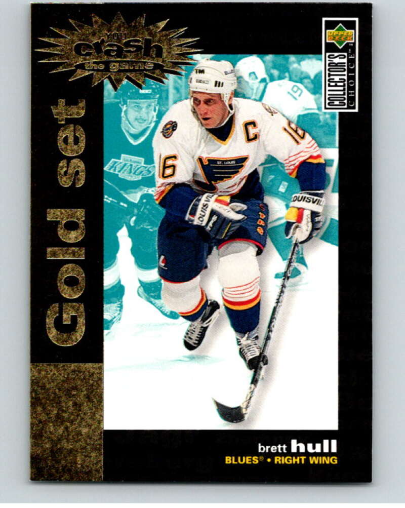 1995-96 Collector's Choice Crash The Game Gold #C5 Brett Hull  V54518 Image 1