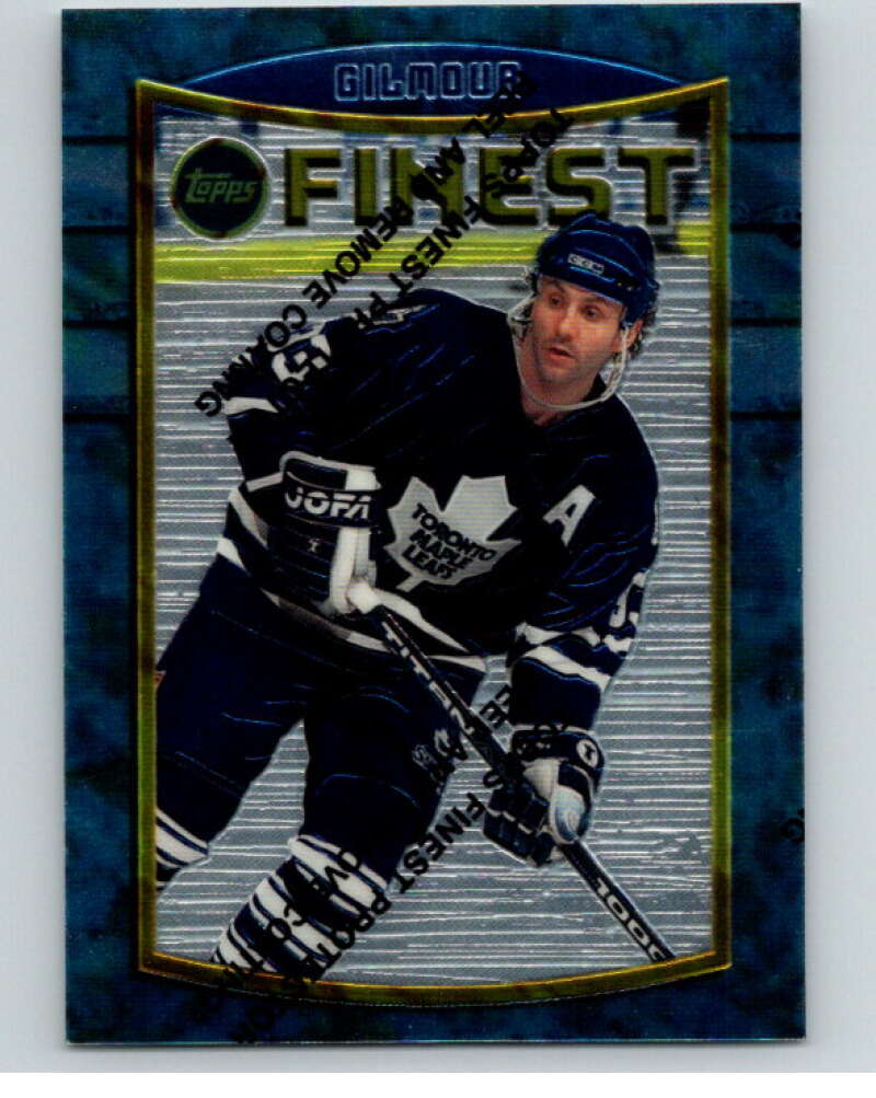 1994-95 Topps Finest #100 Doug Gilmour  Toronto Maple Leafs  V54571 Image 1