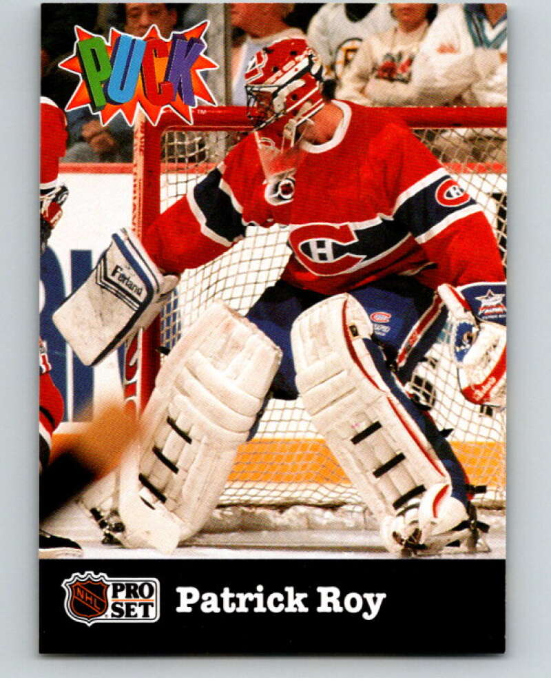 1991-92 Pro Set Puck Candy #14 Patrick Roy   V54616 Image 1