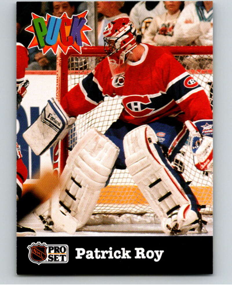 1991-92 Pro Set Puck Candy #14 Patrick Roy   V54617 Image 1