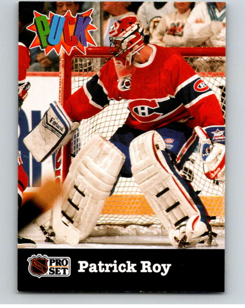 1991-92 Pro Set Puck Candy #14 Patrick Roy   V54618 Image 1