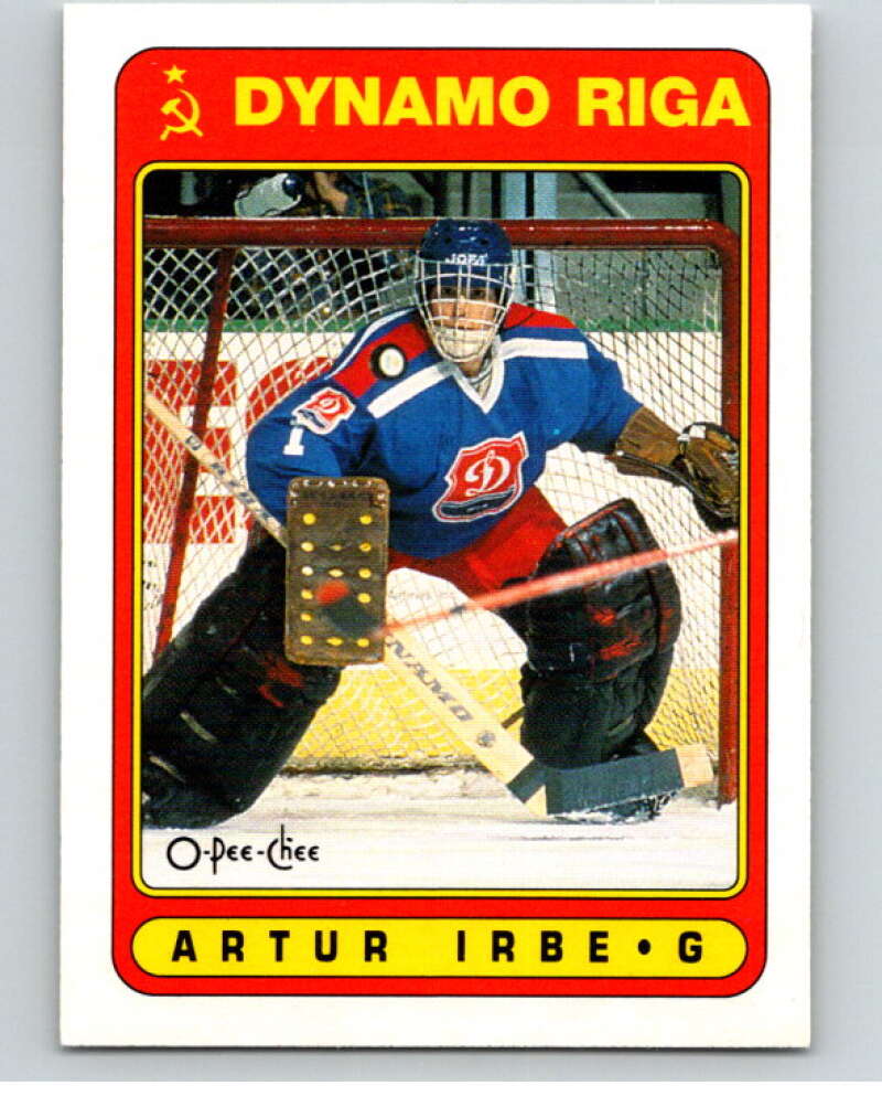 1990-91 O-Pee-Chee #501 Arturs Irbe  RC Rookie  V54654 Image 1
