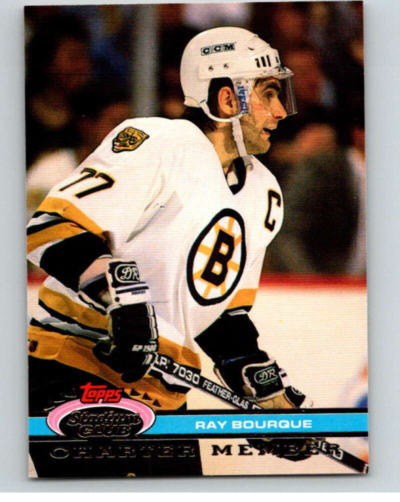 1991-92 Topps Stadium Club Charter Member #44 Ray Bourque  Boston Bruins  V54662 Image 1